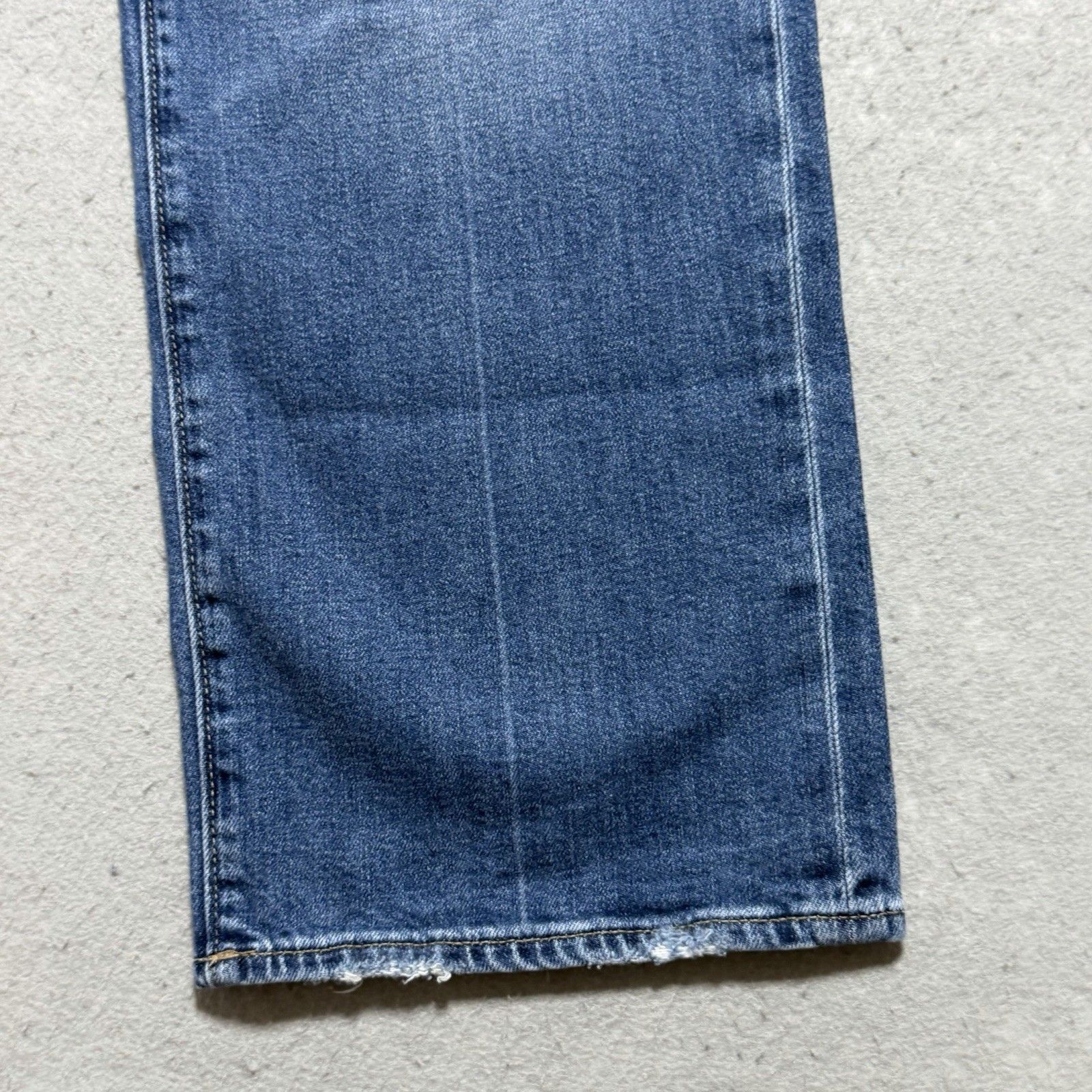 Ag Adriano Goldschmied Brinley Crop Jeans Women’s 31 Blue Mid Rise Straight — image 3 of 8